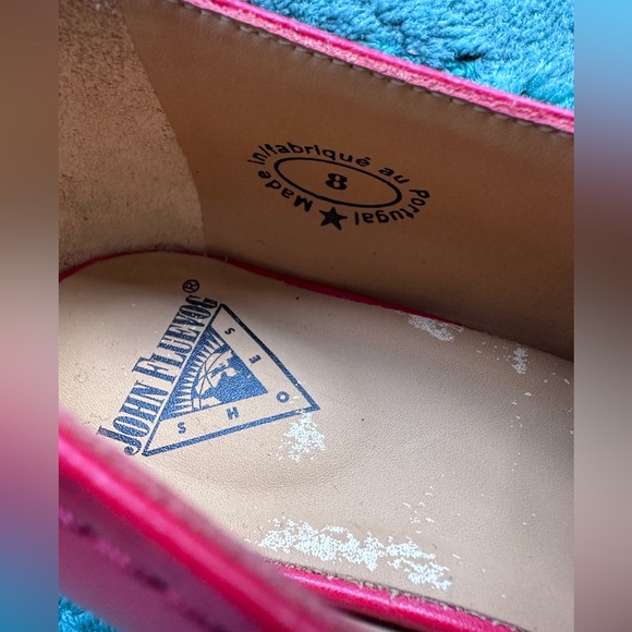 Fluevog LIKE NEW Truth Pilgrim lipstick red pointy buckle shoe - 8 (fits 7.5) - Picture 14 of 16